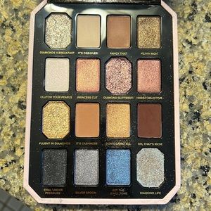 Too Faced “Pretty Rich” diamond light eyeshadow palette.